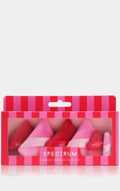 PrettyLittleThing Makeup Brushes & Tools*Spectrum Merry & Bright 6 Piece Velvet Powder Puff Set