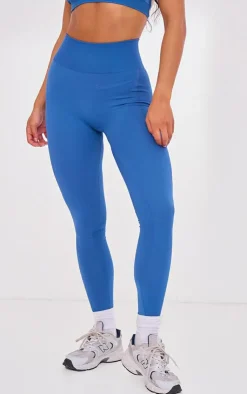PrettyLittleThing Seamless Gym Wear*Seamless Contrast Rib High Waist Leggings