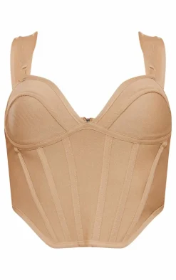 Bandage Dip Hem Bust Cup Corset-PrettyLittleThing Best