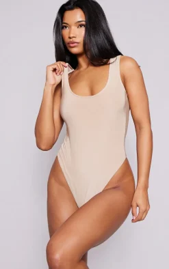 PrettyLittleThing Basic Tops*Basic Slinky Scoop Neck Bodysuit