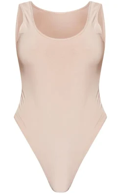 PrettyLittleThing Basic Tops*Basic Slinky Scoop Neck Bodysuit