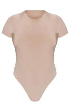 PrettyLittleThing Basic Tops*Basic Slinky Short Sleeve Bodysuit
