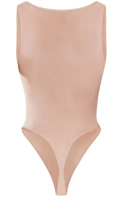 PrettyLittleThing Sleeveless Tops*Basic Slinky V Neck Bodysuit