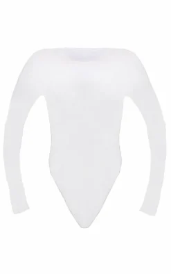 PrettyLittleThing Basic Tops*Basic Soft Ribbed Long Sleeve Bodysuit