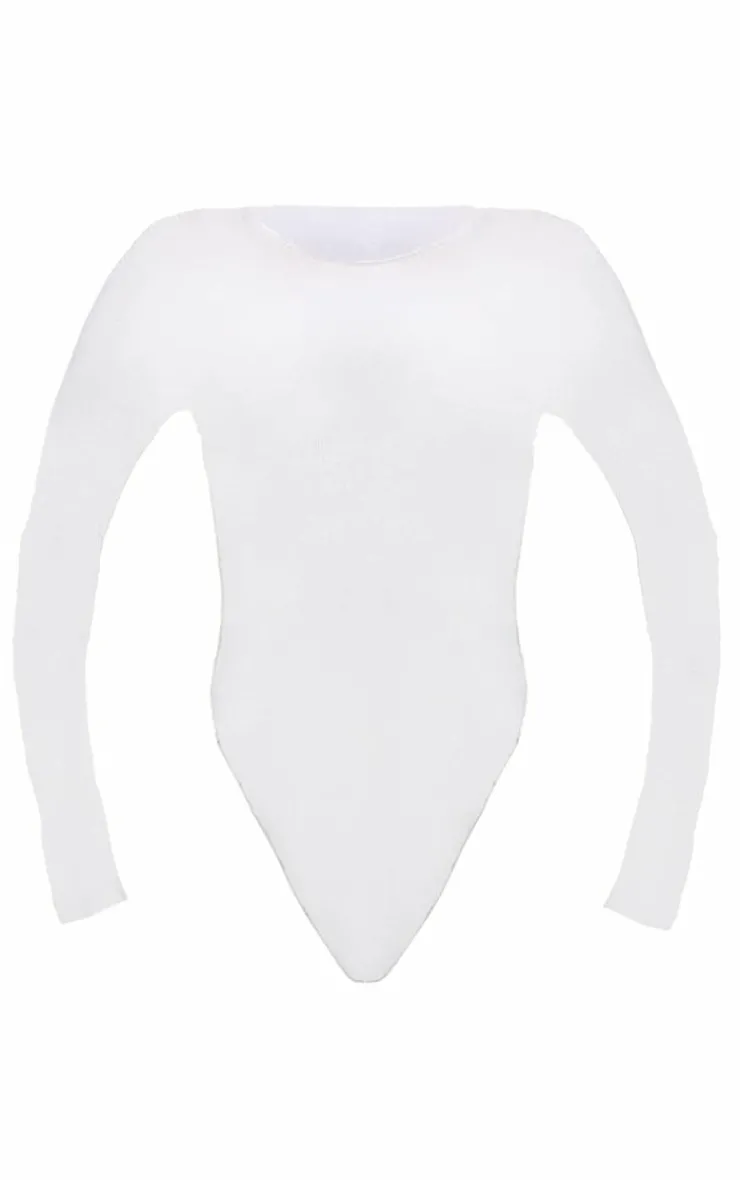 PrettyLittleThing Basic Tops*Basic Soft Ribbed Long Sleeve Bodysuit