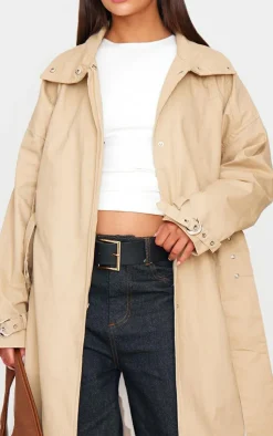 PrettyLittleThing Trench Coats*Belted Cuff Detail Trench Coat
