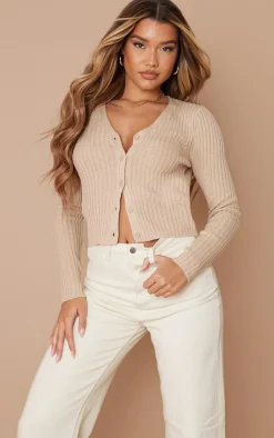 PrettyLittleThing Cardigans*Button Front Knit Cardigan