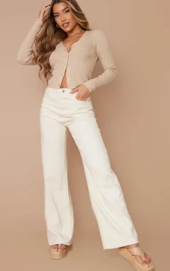 PrettyLittleThing Cardigans*Button Front Knit Cardigan