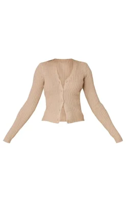 PrettyLittleThing Cardigans*Button Front Knit Cardigan