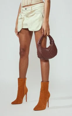 Cargo Pocket Mini Denim Skirt-PrettyLittleThing Clearance