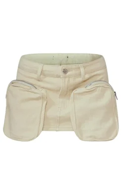 Cargo Pocket Mini Denim Skirt-PrettyLittleThing Clearance