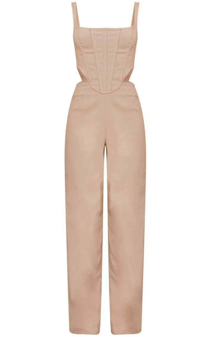 Stone Corset Cut Out Jumpsuit