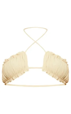 PrettyLittleThing Bralets*Cross Front Ruched Cup Strappy Bralet