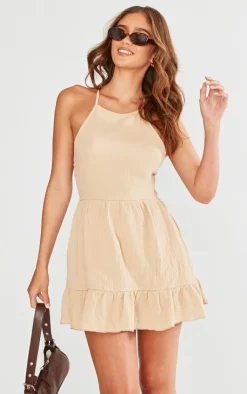 Cut Out Back Frill Shift Dress-PrettyLittleThing Clearance