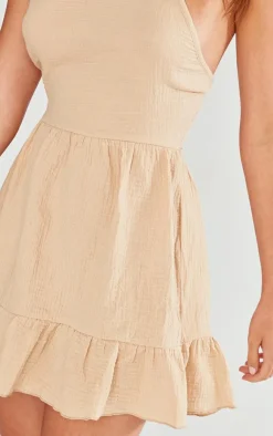 Cut Out Back Frill Shift Dress-PrettyLittleThing Clearance