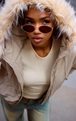 PrettyLittleThing Winter Coats & Jackets*Faux Fur Detachable Hood Parka Coat