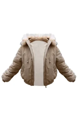 PrettyLittleThing Winter Coats & Jackets*Faux Fur Detachable Hood Parka Coat