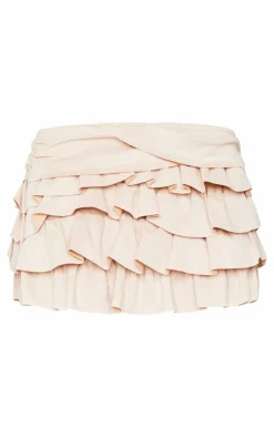 Faux Suede Frilly Rara Mini Skirt-PrettyLittleThing Discount