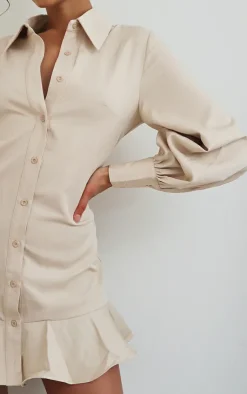 Frill Hem Shirt Dress-PrettyLittleThing Sale