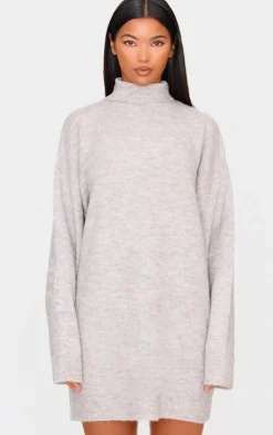 PrettyLittleThing Sweater Dresses*Knitted Slouchy Sweater Dress