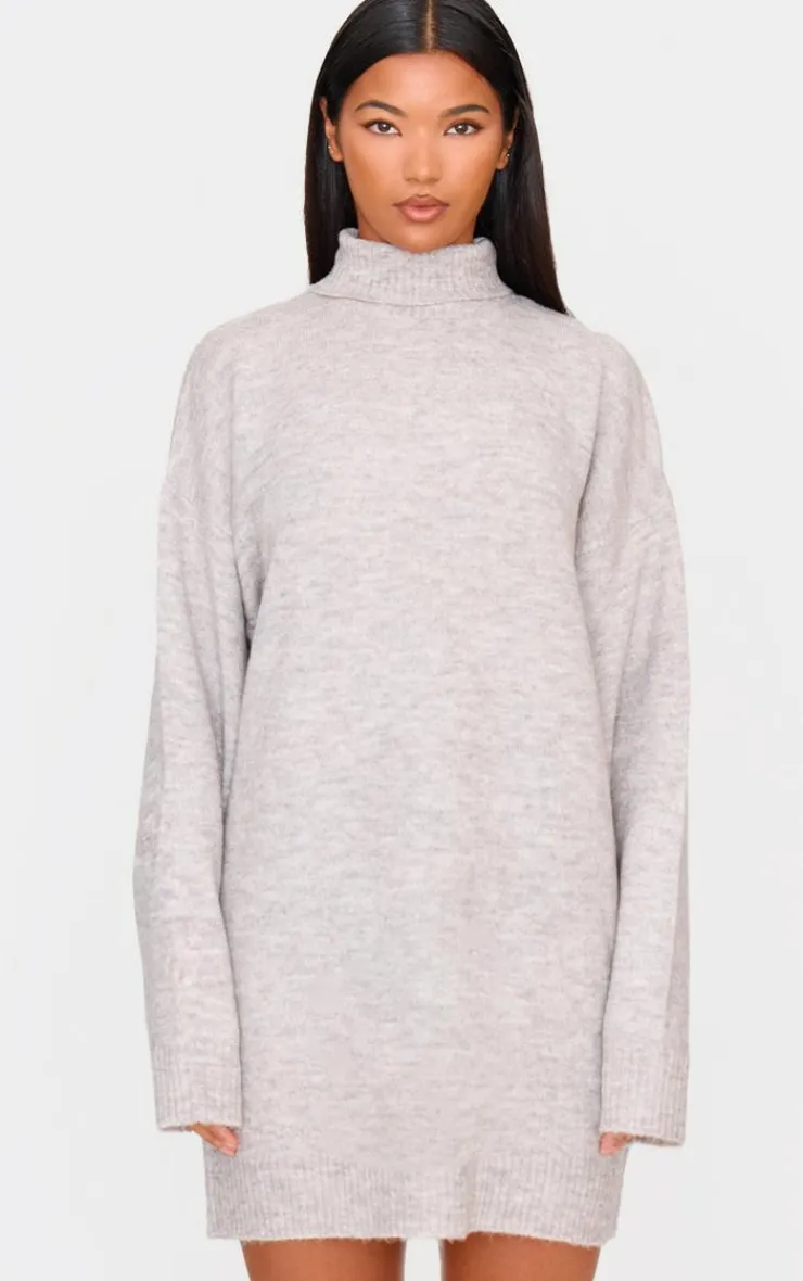PrettyLittleThing Sweater Dresses*Knitted Slouchy Sweater Dress