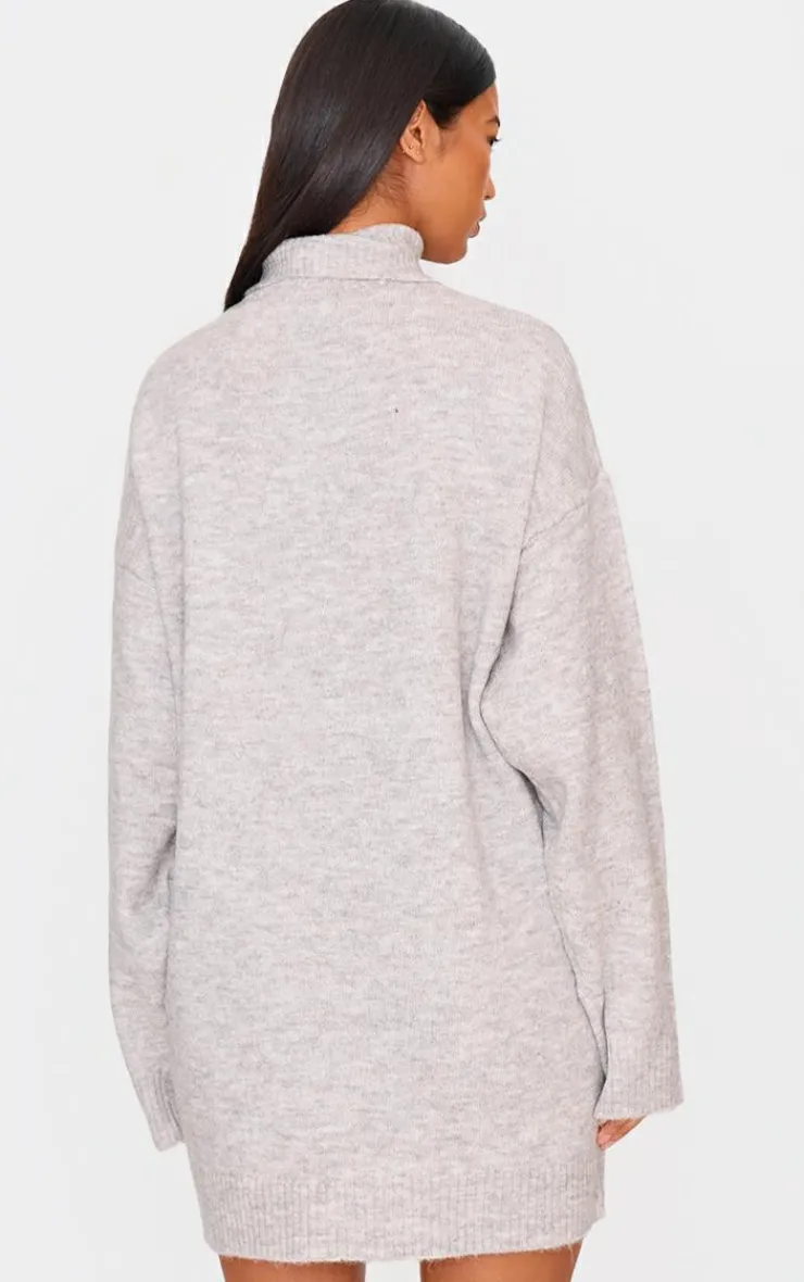PrettyLittleThing Sweater Dresses*Knitted Slouchy Sweater Dress