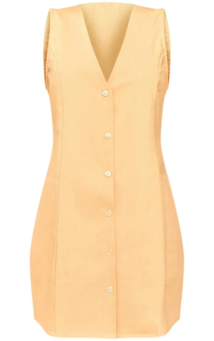 Long Line Button Up Bodycon Dress-PrettyLittleThing Best