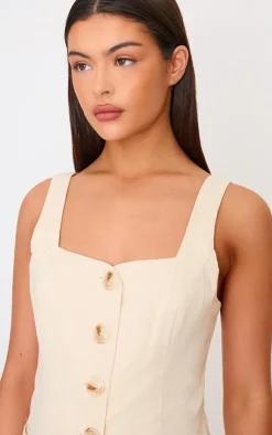 Longline Square Neck Vest-PrettyLittleThing Sale