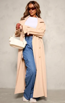 PrettyLittleThing Trench Coats*Oversized Floaty Maxi Trench Coat