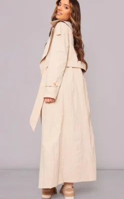 PrettyLittleThing Trench Coats*Oversized Lightweight Crinkle Mac Trench Coat