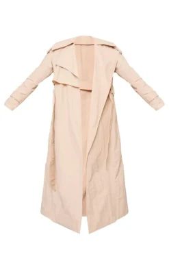 PrettyLittleThing Trench Coats*Oversized Lightweight Crinkle Mac Trench Coat