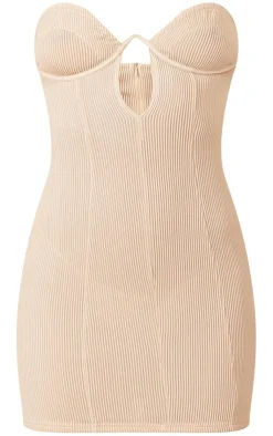 Plisse V Wire Detail Romper-PrettyLittleThing Discount