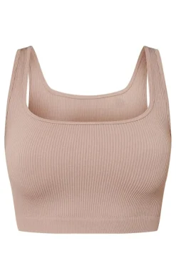 PrettyLittleThing Snatched*Snatched Rib Sleeveless Crop Top