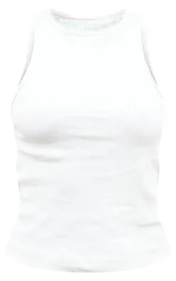 PrettyLittleThing Basic Tops*Soft Basic Rib Racer Vest