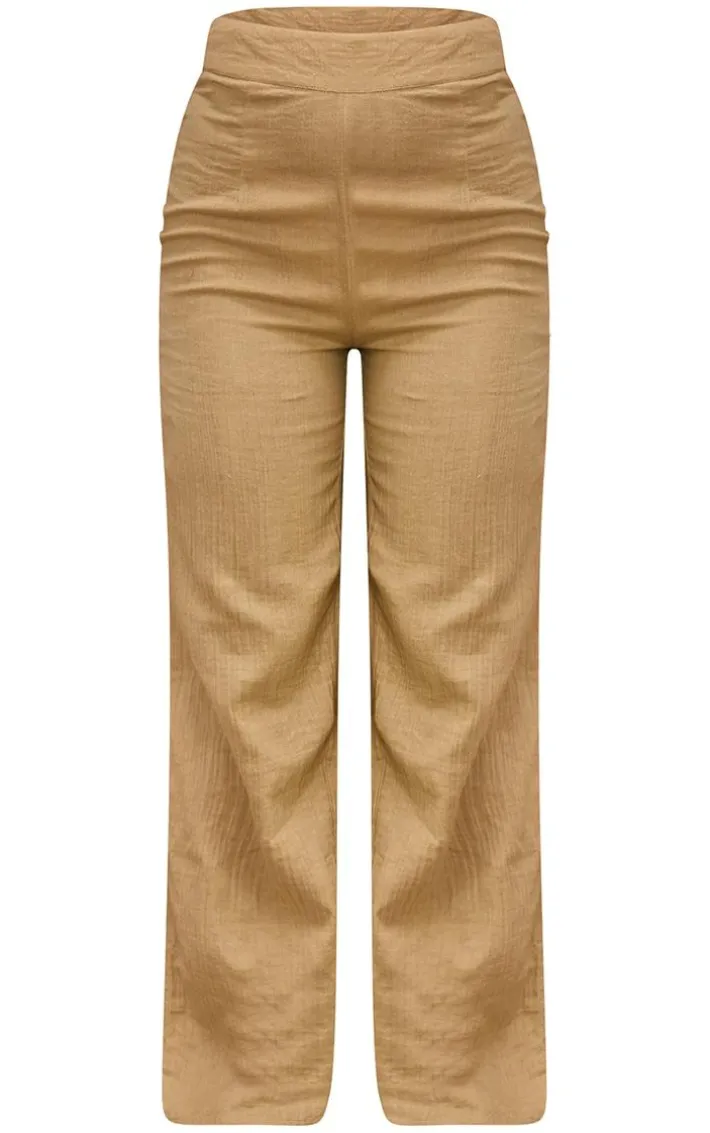 Stone Soft Crinkle Straight Leg Beach Pants