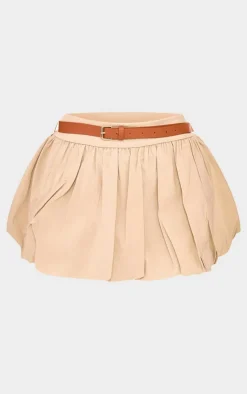 Clearance PrettyLittleThing Stretch Woven Belt Strap Detail Top Stone