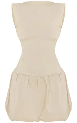 Stretch Woven Cut Out Backless Shift Dress-PrettyLittleThing Hot