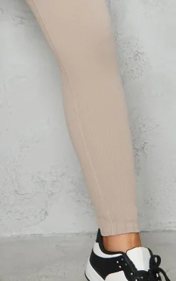 PrettyLittleThing Snatched*Structured Snatched Rib Cuffed Detail Leggings