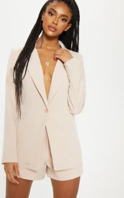 PrettyLittleThing Suit Short Stone