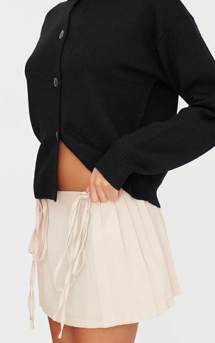 Stone Tailored Woven Pleated Mini Skirt