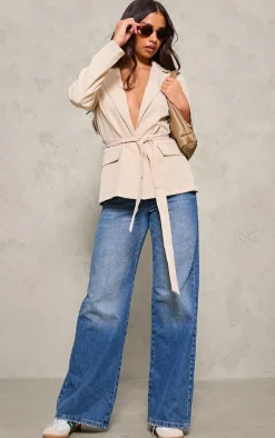 Stone Tie Up Blazer