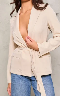 Stone Tie Up Blazer