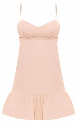 Tierred Cross Back Shift Dress-PrettyLittleThing Outlet