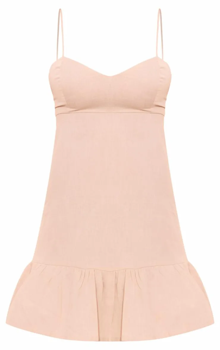 Tierred Cross Back Shift Dress-PrettyLittleThing Outlet