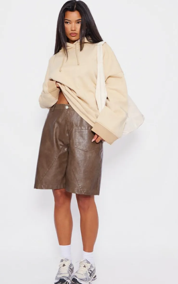 PrettyLittleThing Oversized Sweaters*Washed Oversized Wide Hem Hoodie