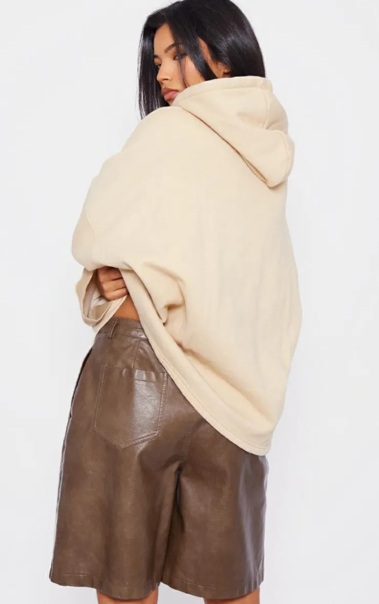 PrettyLittleThing Oversized Sweaters*Washed Oversized Wide Hem Hoodie