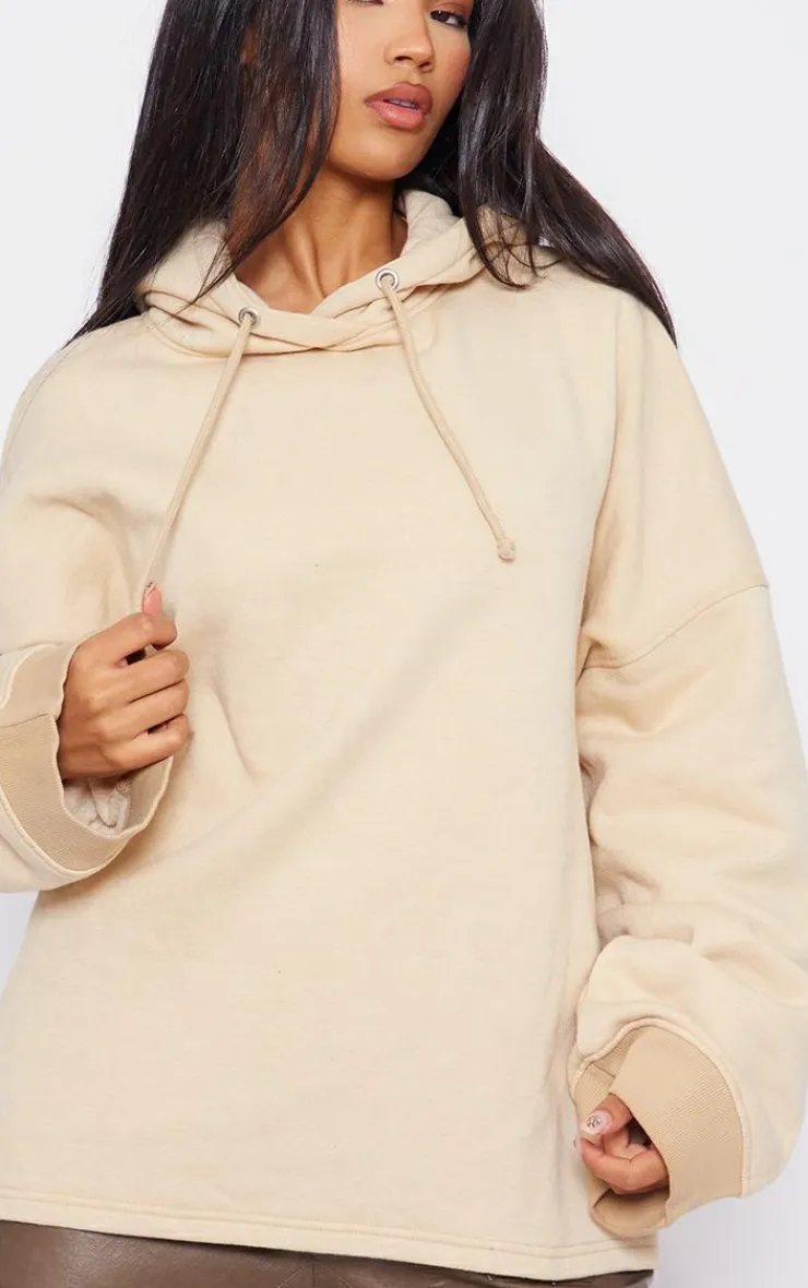 PrettyLittleThing Oversized Sweaters*Washed Oversized Wide Hem Hoodie