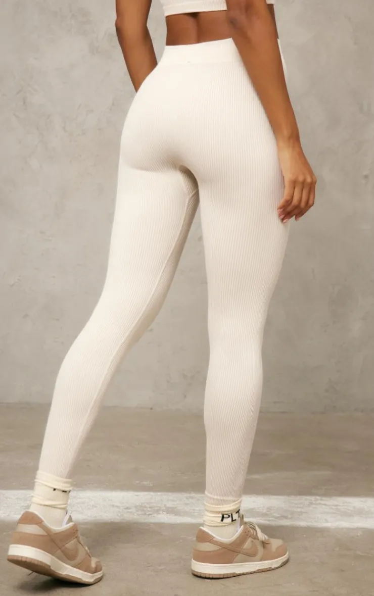 PrettyLittleThing Snatched*Washed Snatched Rib Basic Leggings