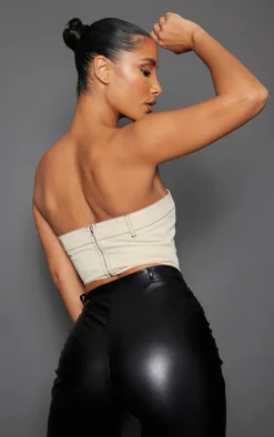 PrettyLittleThing Corsets*Woven Pant Detailed Corset