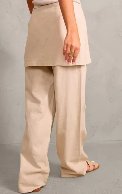 Stone Woven Skirt Pants